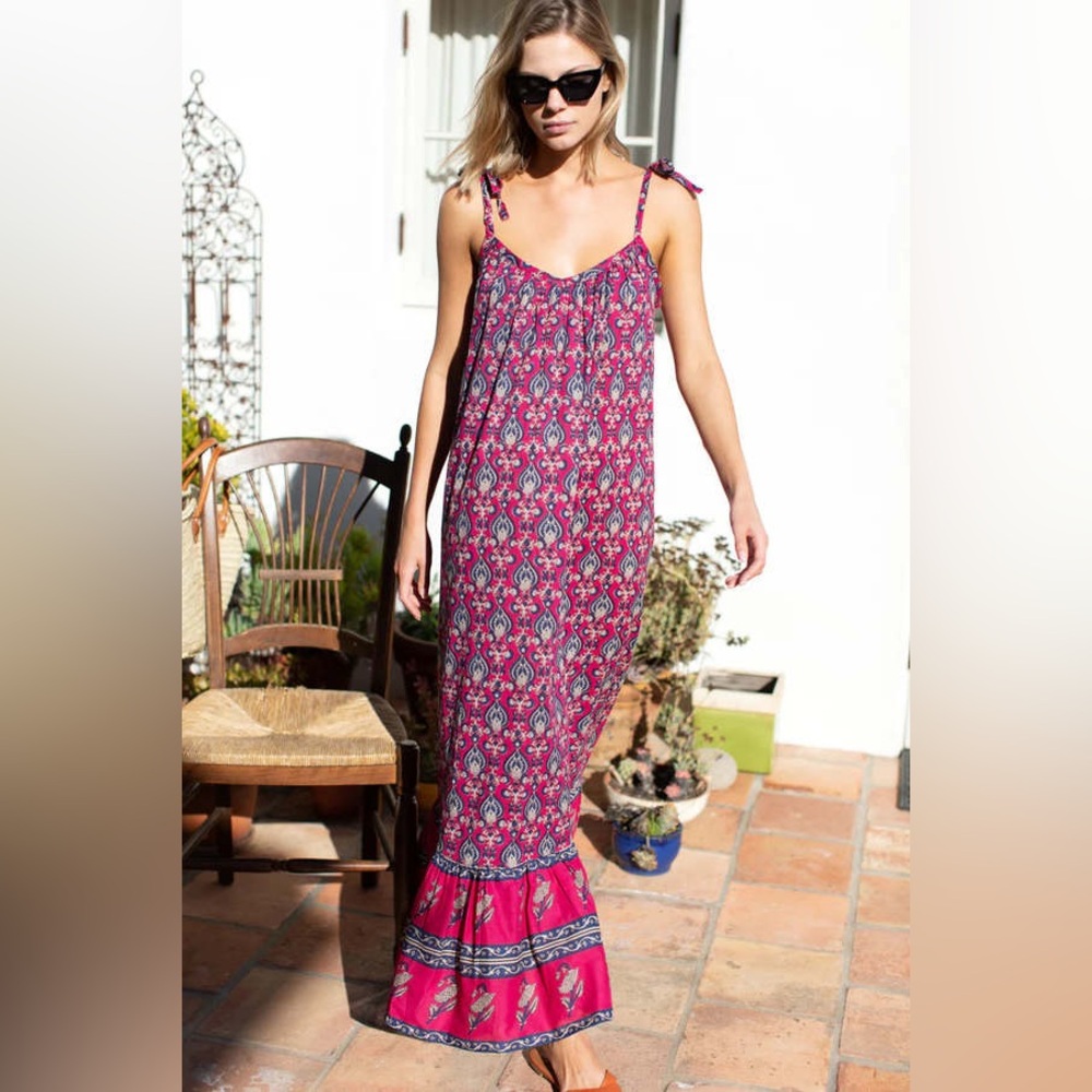 Emerson Fry Block Printed Maxi Sundress Women’s M/L